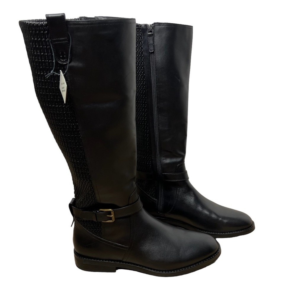 Cole Haan Belted Leather Knee High Boots 11B - Picture 4 of 7